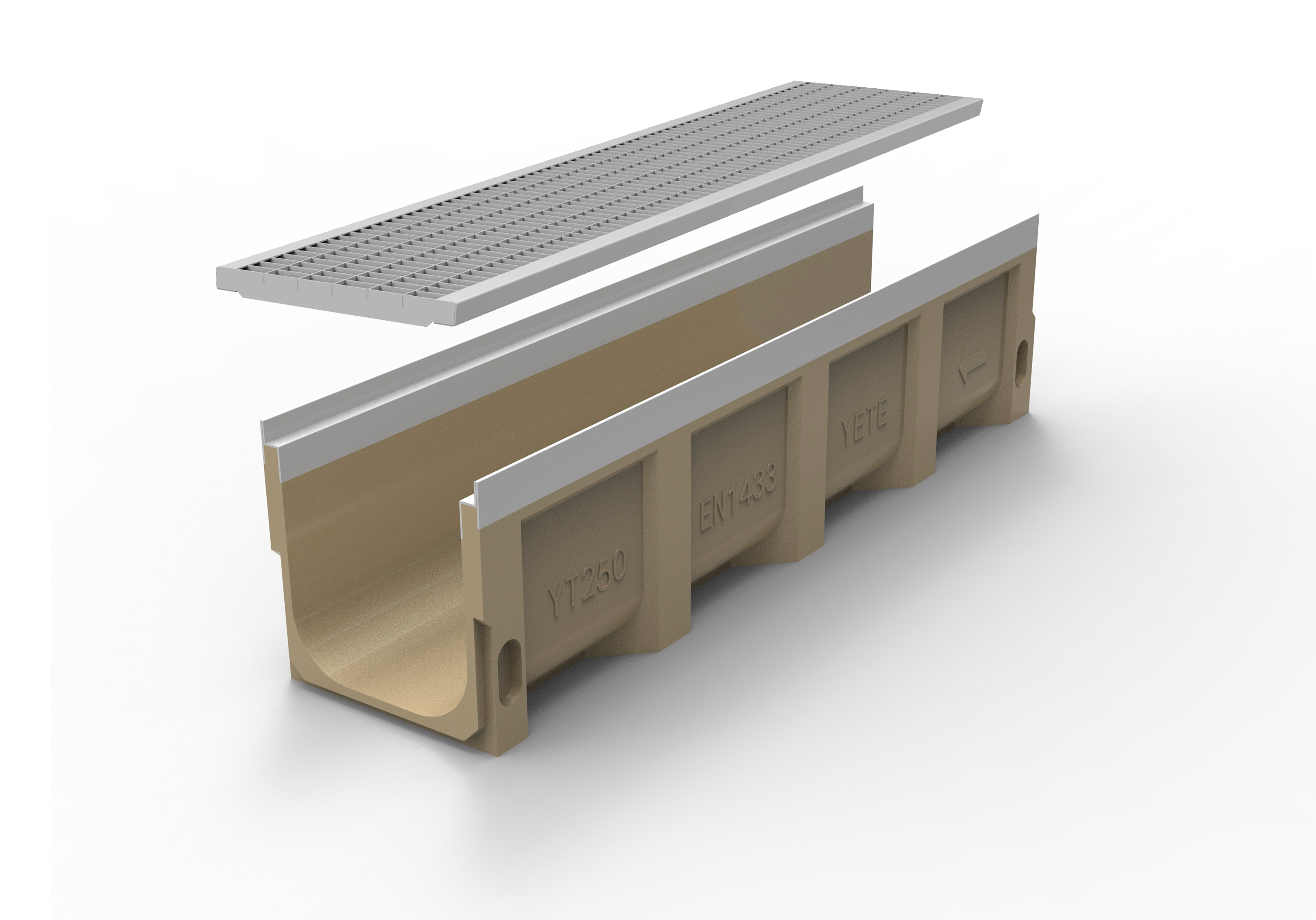 modern SS304 outdoor kerb drainage channel