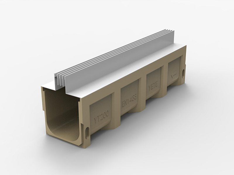 precast surface drainage channel with slot cover